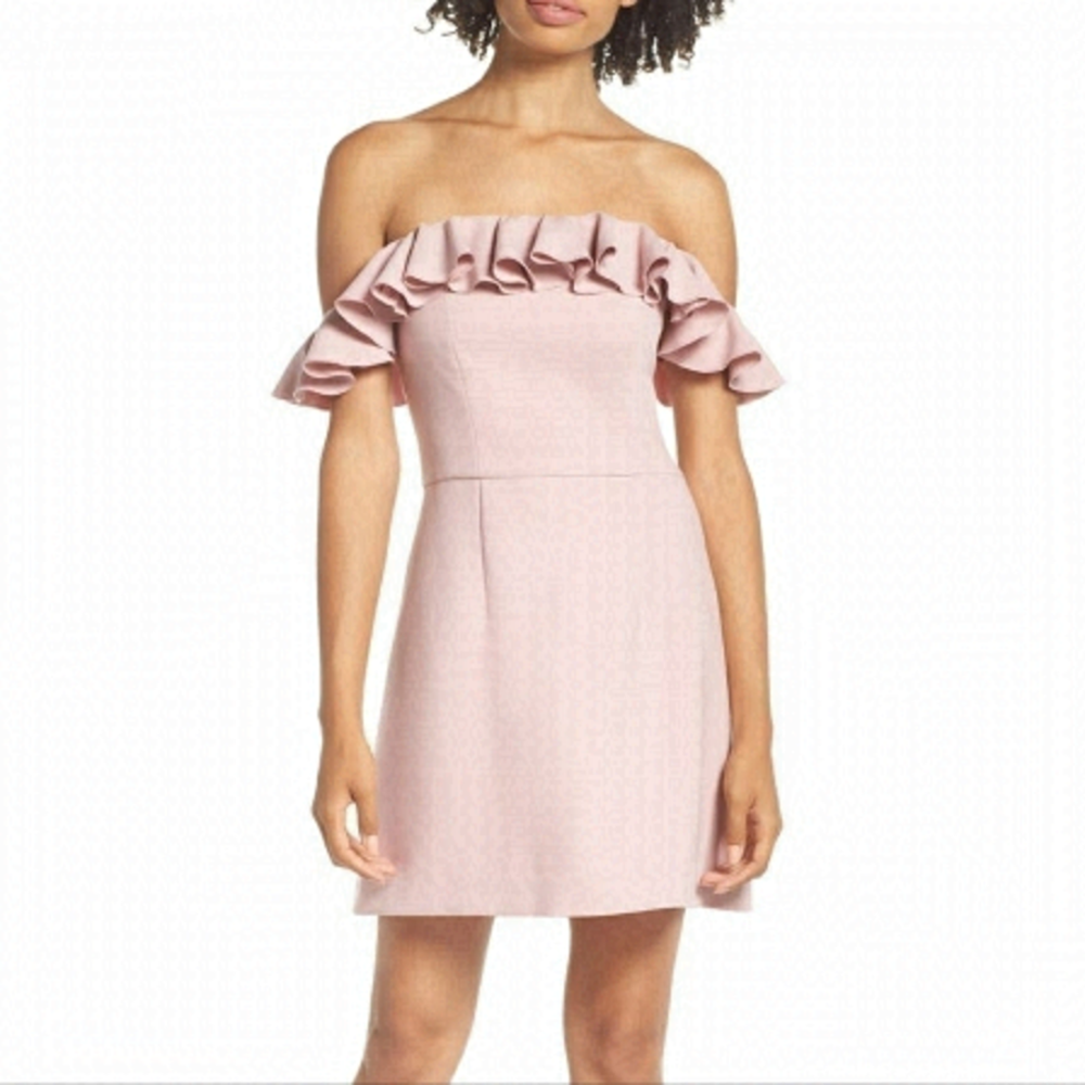 SZ 0 French Connection pink mini dress